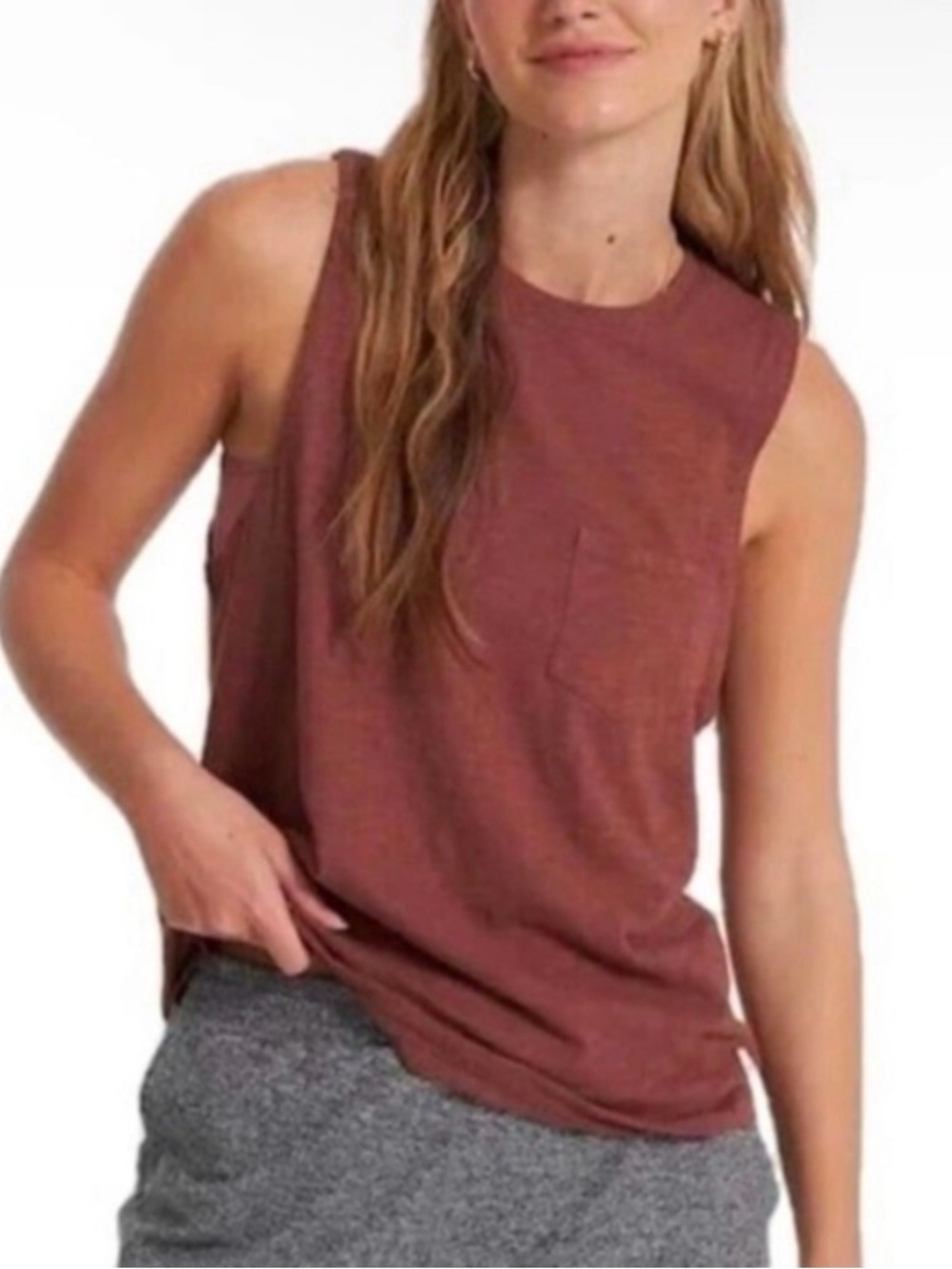 Vuori Sunset Tank Terracotta Hazelnut $44 Retail Sold Out!